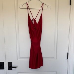 Lovely Day Red Backless Dress